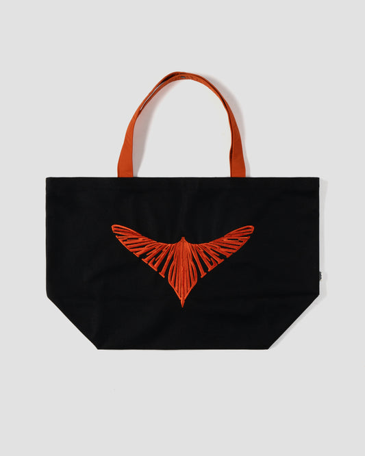 Embroidery Canvas Tote Bag (L)